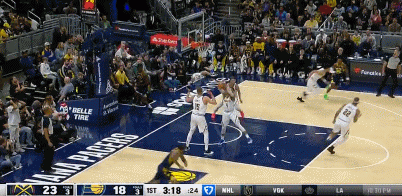 ?纳吉大帽哈利投篮！约基奇地板球推进&写意妙传布劳恩上篮2+1