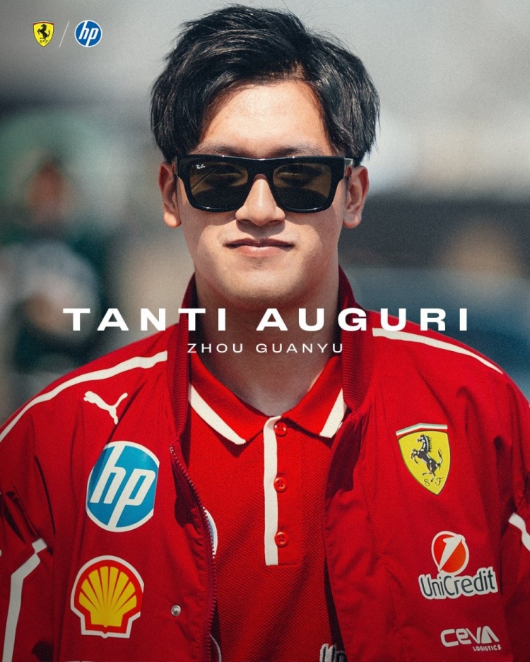 周冠宇近期前往法拉利总部，深度参与多维度模拟器测试项目